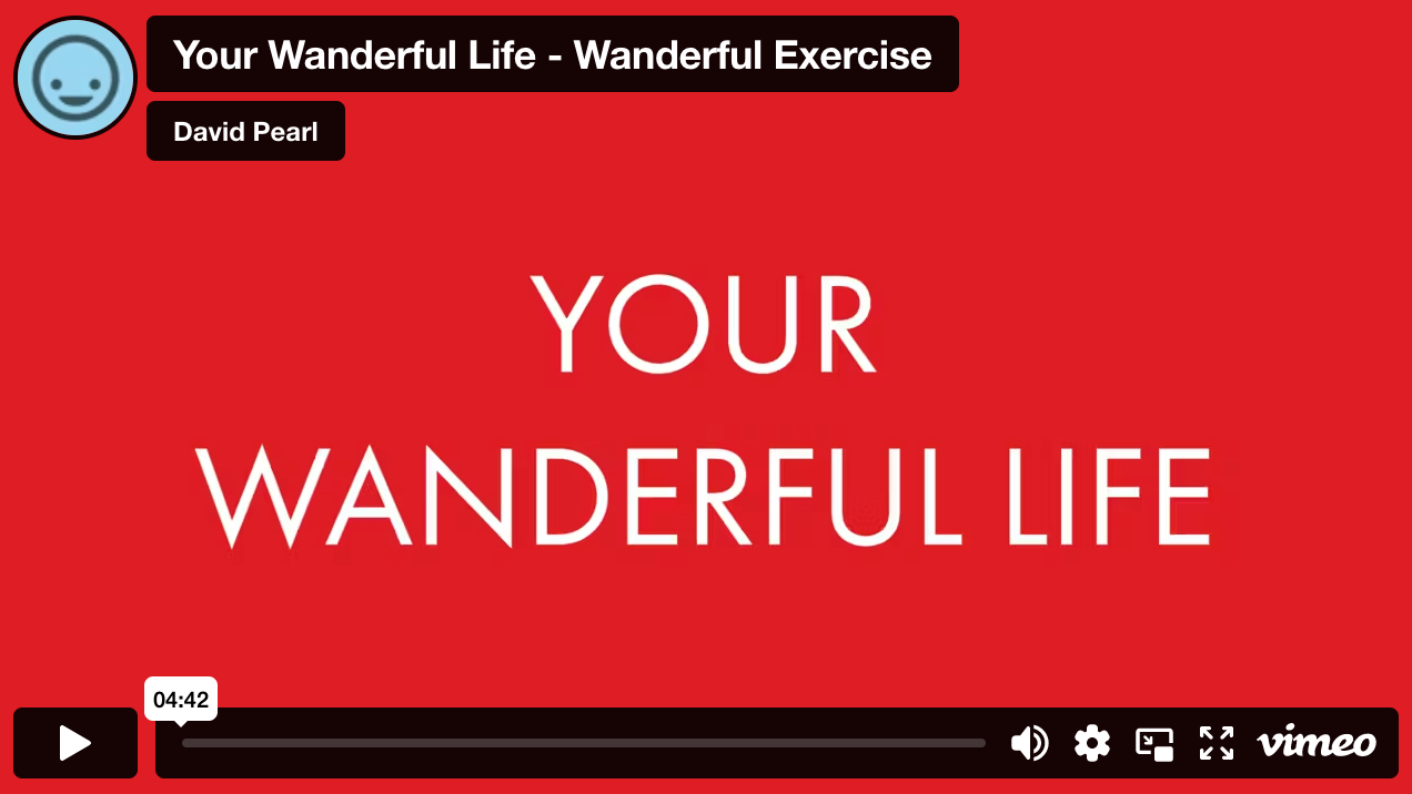 Your Wanderful Life exercise